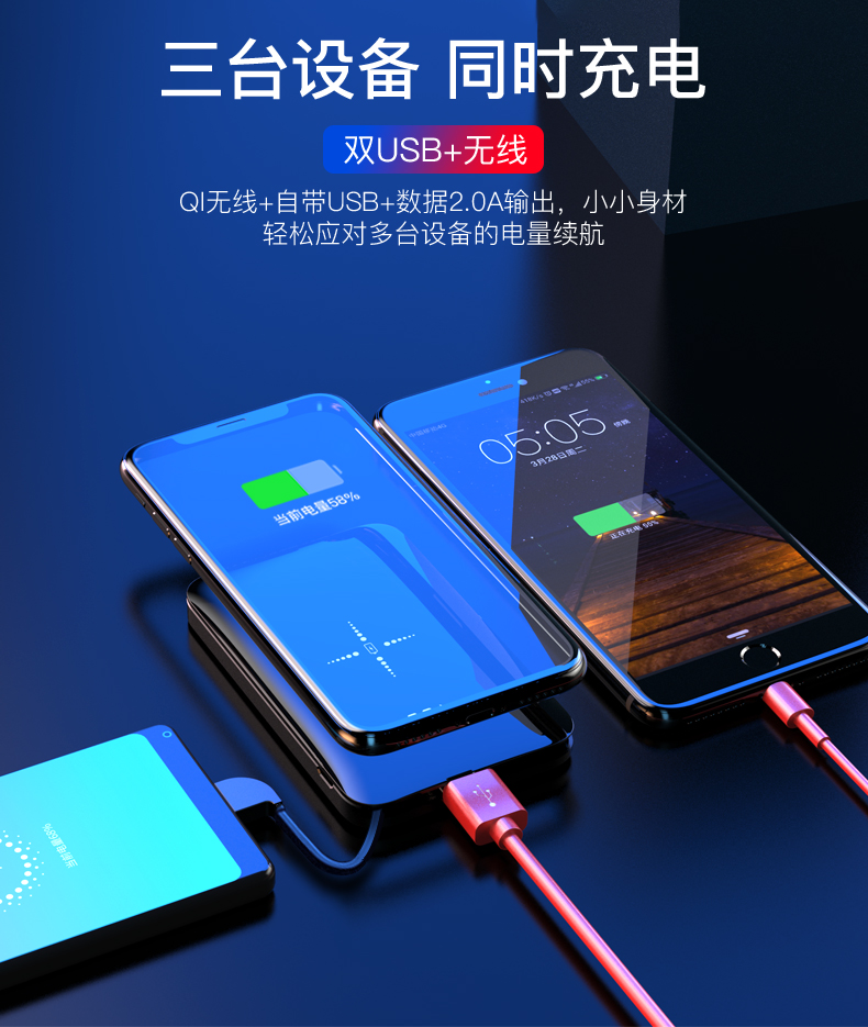 迷你無線充電寶定制詳情介紹